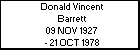 Donald Vincent Barrett