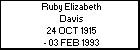 Ruby Elizabeth Davis