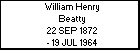 William Henry Beatty