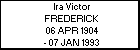 Ira Victor FREDERICK