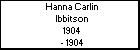 Hanna Carlin Ibbitson
