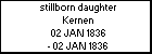 stillborn daughter Kernen