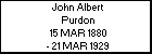 John Albert Purdon