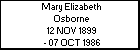 Mary Elizabeth Osborne