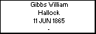 Gibbs William Hallock