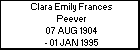 Clara Emily Frances Peever