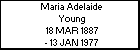 Maria Adelaide Young