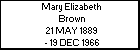 Mary Elizabeth Brown