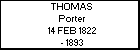 THOMAS Porter