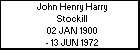 John Henry Harry Stockill