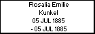 Rosalia Emilie Kunkel