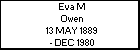 Eva M Owen