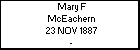 Mary F McEachern