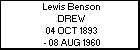 Lewis Benson DREW