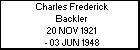 Charles Frederick Backler