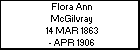 Flora Ann McGilvray