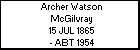 Archer Watson McGilvray