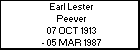 Earl Lester Peever