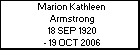 Marion Kathleen Armstrong