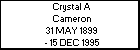 Crystal A Cameron