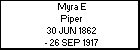 Myra E Piper