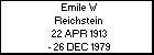 Emile W Reichstein
