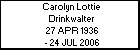 Carolyn Lottie Drinkwalter