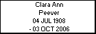 Clara Ann Peever