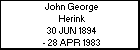 John George Herink