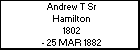 Andrew T Sr Hamilton