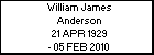 William James Anderson