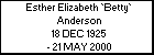 Esther Elizabeth `Betty` Anderson