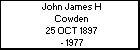 John James H Cowden