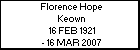 Florence Hope Keown