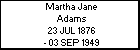 Martha Jane Adams
