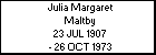 Julia Margaret Maltby