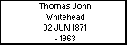 Thomas John Whitehead