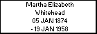 Martha Elizabeth Whitehead