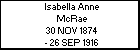 Isabella Anne McRae
