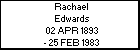 Rachael Edwards