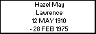 Hazel May Lawrence