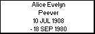 Alice Evelyn Peever