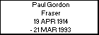 Paul Gordon Fraser