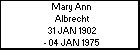 Mary Ann Albrecht