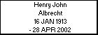 Henry John Albrecht