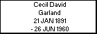 Cecil David Garland