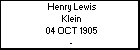 Henry Lewis Klein