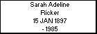 Sarah Adeline Ricker