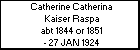 Catherine Catherina Kaiser Raspa