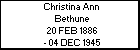Christina Ann Bethune